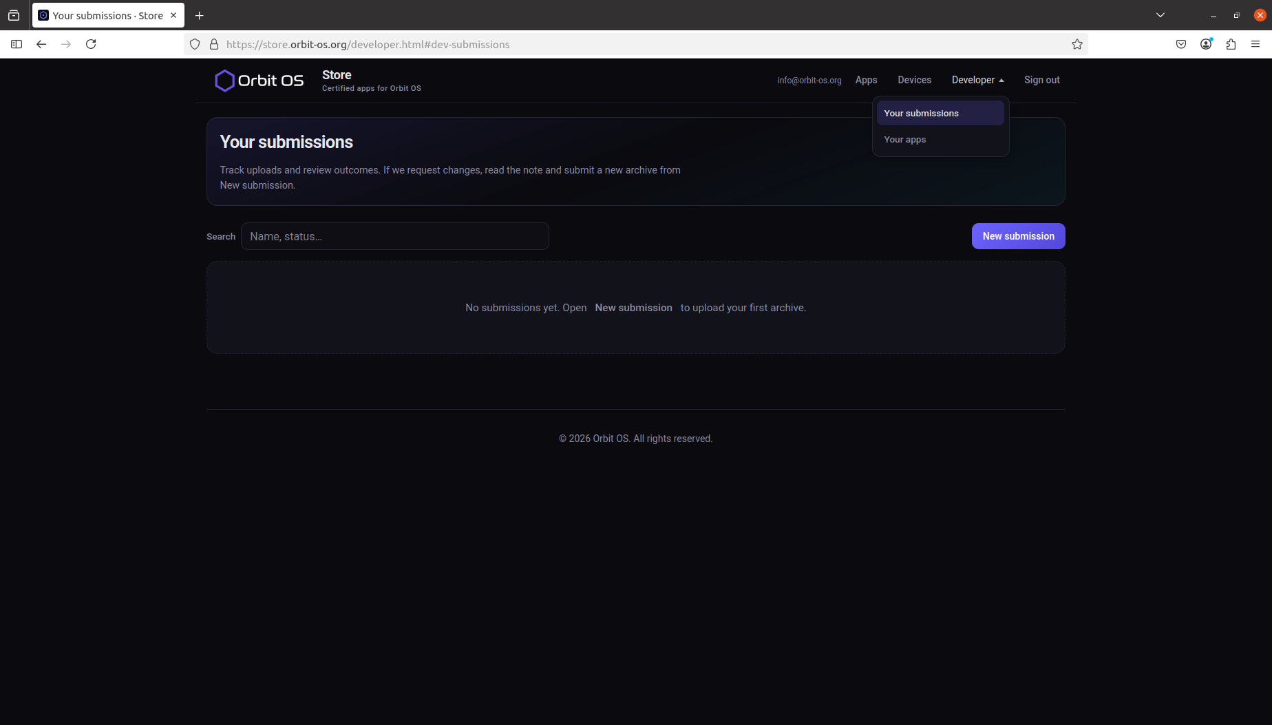 Store — Developer