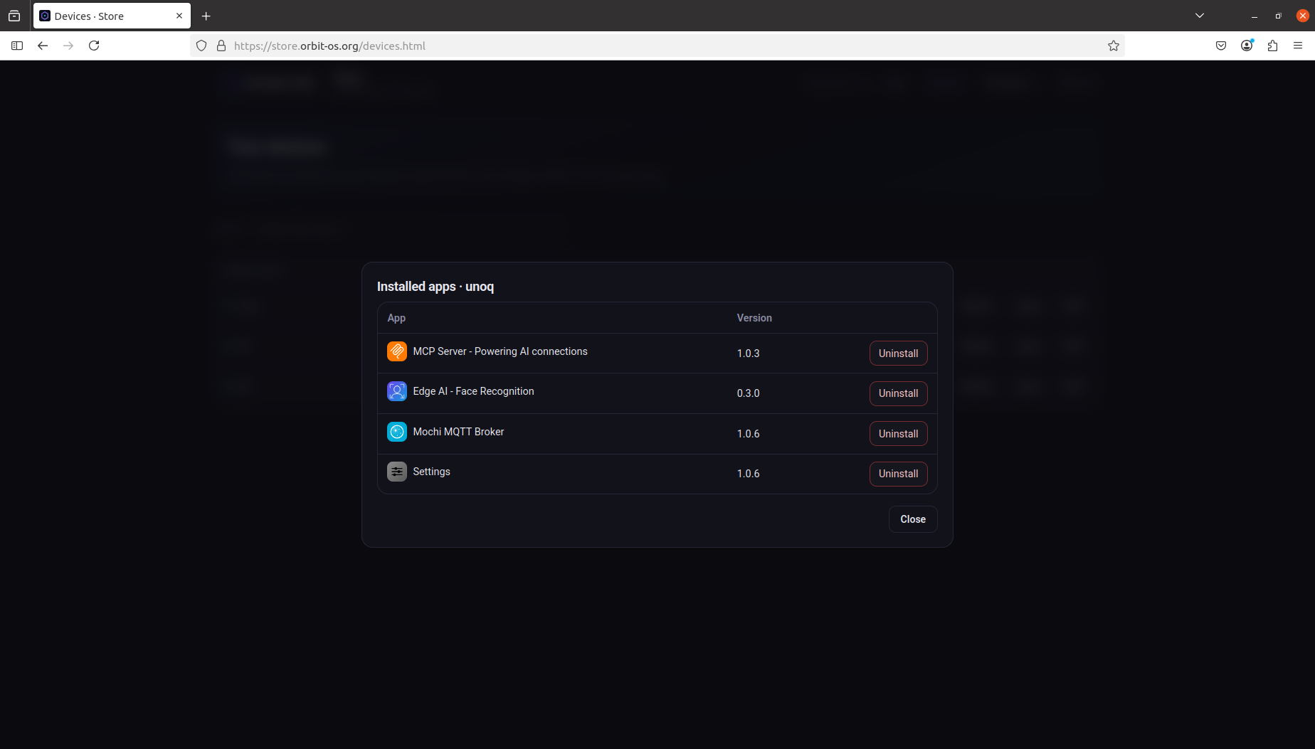Store — Device Apps